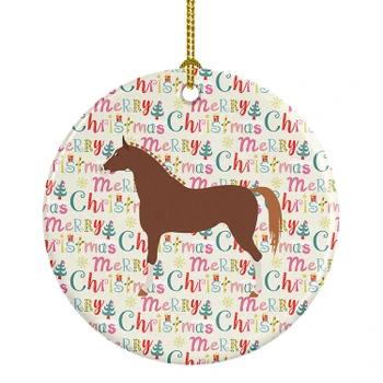 Hannoverian Horse Christmas Ceramic Ornament product image at NuMercy