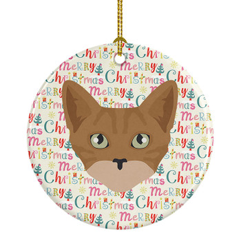 Australian Mist Cat Christmas Ceramic Ornament WDK2303 product image at NuMercy