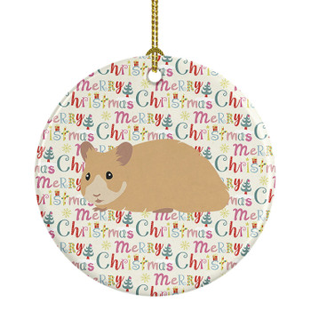 Syrian Golden Hamster Christmas Ceramic Ornament product image at NuMercy