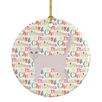 Burmilla Cat Christmas Ceramic Ornament WDK2500 product image at NuMercy