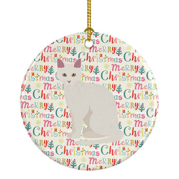 Aphrodite Giant Cat Christmas Ceramic Ornament WDK2401 product image at NuMercy