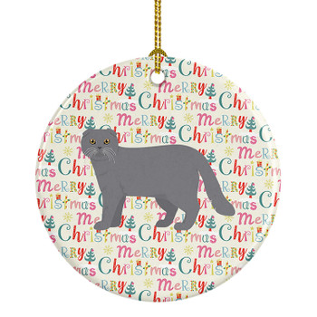 Scottish Fold #1 Cat Christmas Ceramic Ornament product image at NuMercy