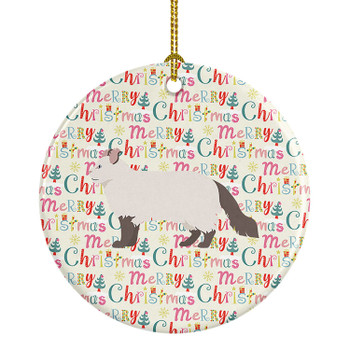 American Curl #2 Cat Christmas Ceramic Ornament product image at NuMercy