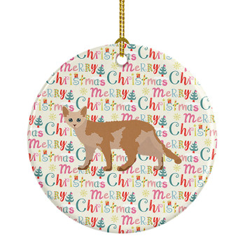Devon Rex #3 Cat Christmas Ceramic Ornament WDK2526 product image at NuMercy