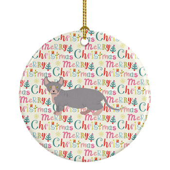 Dwelf #4 Cat Christmas Ceramic Ornament product image at NuMercy