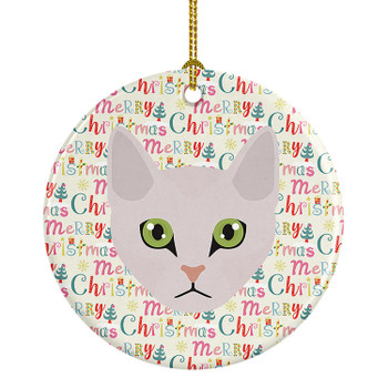 Burmilla Cat Christmas Ceramic Ornament WDK2314 product image at NuMercy