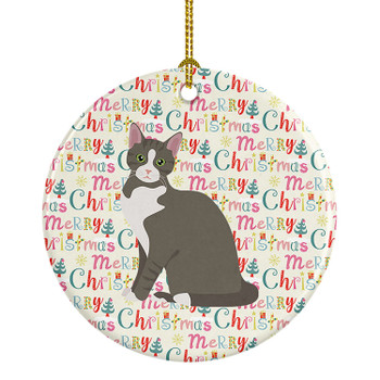 Brazilian Shorthair Cat Christmas Ceramic Ornament WDK2406 product image at NuMercy