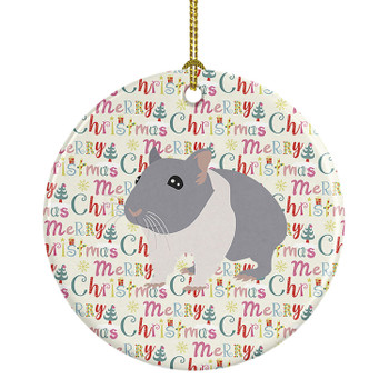 South African Hamster Christmas Ceramic Ornament product image at NuMercy