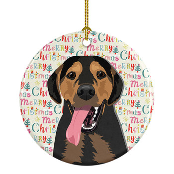 Rottweiler Black and Tan #4 Christmas Ceramic Ornament product image at NuMercy