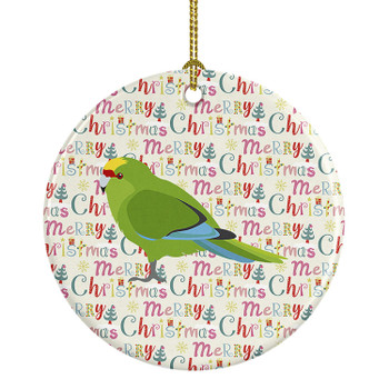New Zealand Parakeet Christmas Ceramic Ornament product image at NuMercy