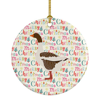 Pomeranian Rogener Goose Christmas Ceramic Ornament WDK2748 product image at NuMercy