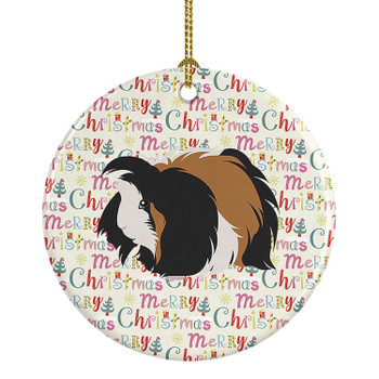 Sheba Guinea Pig Christmas Ceramic Ornament product image at NuMercy