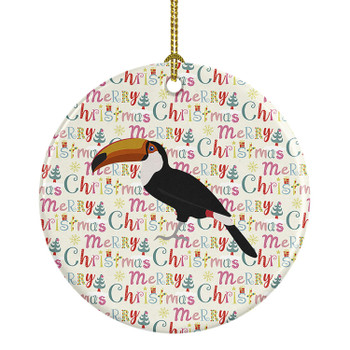 Toucan Christmas Ceramic Ornament product image at NuMercy
