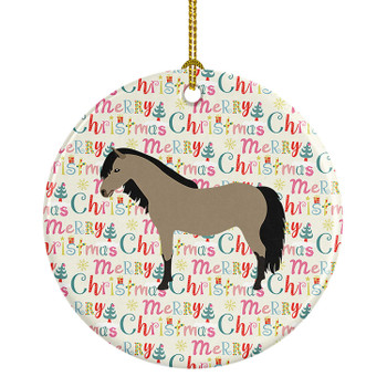 Welsh Pony Horse Christmas Ceramic Ornament product image at NuMercy