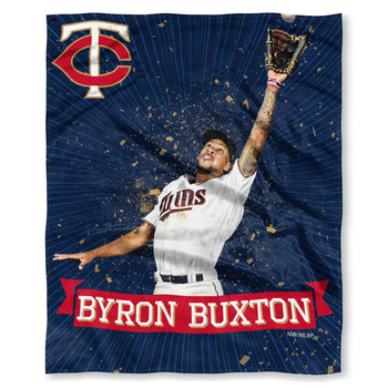 Bryon Buxton Minnesota Twins MLBPA Players HD Silk Touch Throw