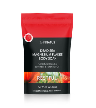 Pure Dead Sea Magnesium Flakes Restful Soak – Relaxing & Replenishing 14oz (Lavender, Patchouli, Eucalyptus & Sandalwood Scent) product image at NuMercy
