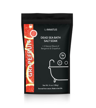 Dead Sea Soothing Bath Salt Soak with 21 Minerals – Relaxing, Detoxifying, and Nourishing for Skin – 14oz (Grapefruit Scent) product image at NuMercy