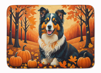 Collie Fall Memory Foam Bath/Kitchen Mat product image at NuMercy