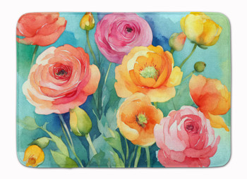 Ranunculus in Watercolor Memory Foam Bath/Kitchen Mat DAC1604 product image at NuMercy