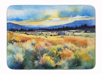 Nevada Sagebrush in Watercolor Memory Foam Bath/Kitchen Mat DAC1684 product image at NuMercy