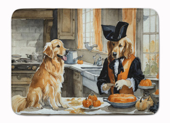 Golden Retriever Fall Kitchen Pumpkins Memory Foam Bath/Kitchen Mat DAC1776 product image at NuMercy