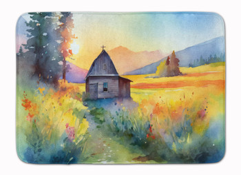 Montana Bitterroot in Watercolor Memory Foam Bath/Kitchen Mat DAC1679 product image at NuMercy