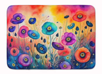 Anemones in Color Memory Foam Bath/Kitchen Mat product image at NuMercy
