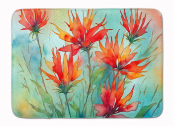 Wyoming Indian Paintbrush in Watercolor Memory Foam Bath/Kitchen Mat DAC1718 product image at NuMercy