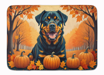 Rottweiler Fall Memory Foam Bath/Kitchen Mat product image at NuMercy