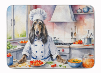 Afghan Hound The Chef Memory Foam Bath/Kitchen Mat product image at NuMercy