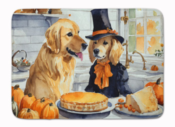 Golden Retriever Fall Kitchen Pumpkins Memory Foam Bath/Kitchen Mat DAC1774 product image at NuMercy