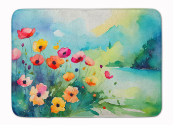 Anemones in Watercolor Memory Foam Bath/Kitchen Mat DAC1547 product image at NuMercy