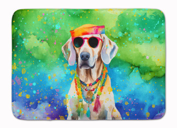 Weimaraner Hippie Dawg Memory Foam Bath/Kitchen Mat DAC2565 product image at NuMercy