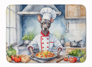 American Hairless Terrier The Chef Memory Foam Bath/Kitchen Mat product image at NuMercy