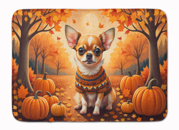 Chihuahua Fall Memory Foam Bath/Kitchen Mat product image at NuMercy