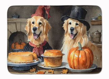 Golden Retriever Fall Kitchen Pumpkins Memory Foam Bath/Kitchen Mat DAC1775 product image at NuMercy