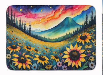 Black-eyed Susans in Color Memory Foam Bath/Kitchen Mat product image at NuMercy