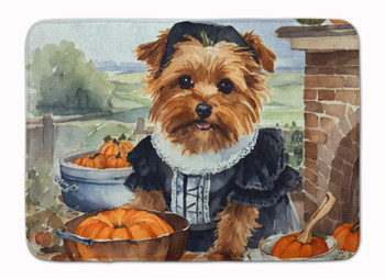 Norfolk Terrier Fall Kitchen Pumpkins Memory Foam Bath/Kitchen Mat product image at NuMercy