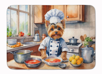 Yorkie Yorkshire Terrier The Chef Memory Foam Bath/Kitchen Mat product image at NuMercy