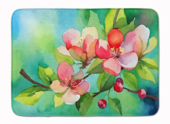 Arkansas Apple Blossom in Watercolor Memory Foam Bath/Kitchen Mat DAC1627 product image at NuMercy