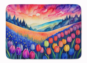 Hyacinths in Color Memory Foam Bath/Kitchen Mat product image at NuMercy
