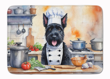 Scottish Terrier The Chef Memory Foam Bath/Kitchen Mat product image at NuMercy