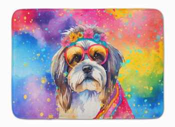 Shih Tzu Hippie Dawg Memory Foam Bath/Kitchen Mat DAC2560 product image at NuMercy