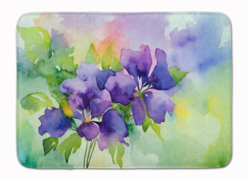 New Jersey Violet in Watercolor Memory Foam Bath/Kitchen Mat DAC1687 product image at NuMercy
