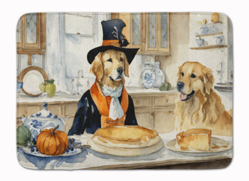 Golden Retriever Fall Kitchen Pumpkins Memory Foam Bath/Kitchen Mat DAC1777 product image at NuMercy