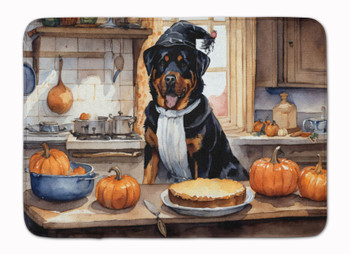 Rottweiler Fall Kitchen Pumpkins Memory Foam Bath/Kitchen Mat DAC1806 product image at NuMercy
