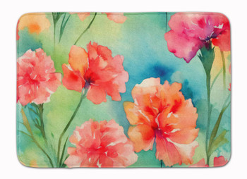 Carnations in Watercolor Memory Foam Bath/Kitchen Mat DAC1549 product image at NuMercy