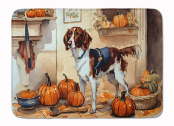 Brittany Fall Kitchen Pumpkins Memory Foam Bath/Kitchen Mat product image at NuMercy