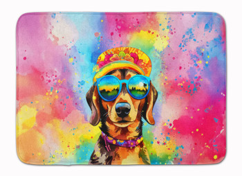 Dachshund Hippie Dawg Memory Foam Bath/Kitchen Mat DAC2499 product image at NuMercy