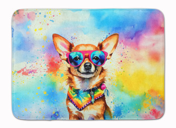 Chihuahua Hippie Dawg Memory Foam Bath/Kitchen Mat DAC2489 product image at NuMercy